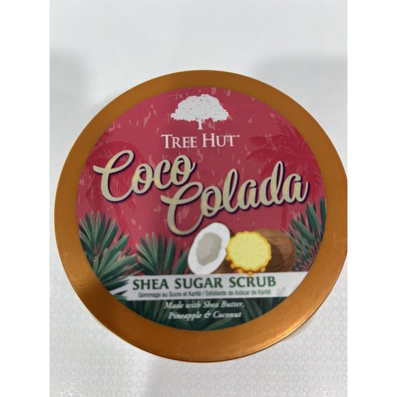 Tree Hut COCO COLADA Shea Sugar Scrub 18oz Exfoliate Relax Tropical - Picture 3 of 4